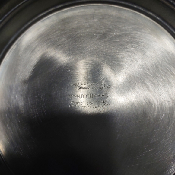 Eales 1779 Hand Chased Fine English Pewter Ornate 3 Piece Coffee Pot  Set - Picture 8 of 8